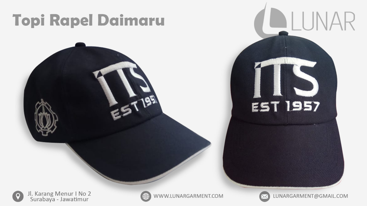 Hasil Produksi Dan Desain Topi ITS Rapel Daimaru  Lunar Garment Indonesia