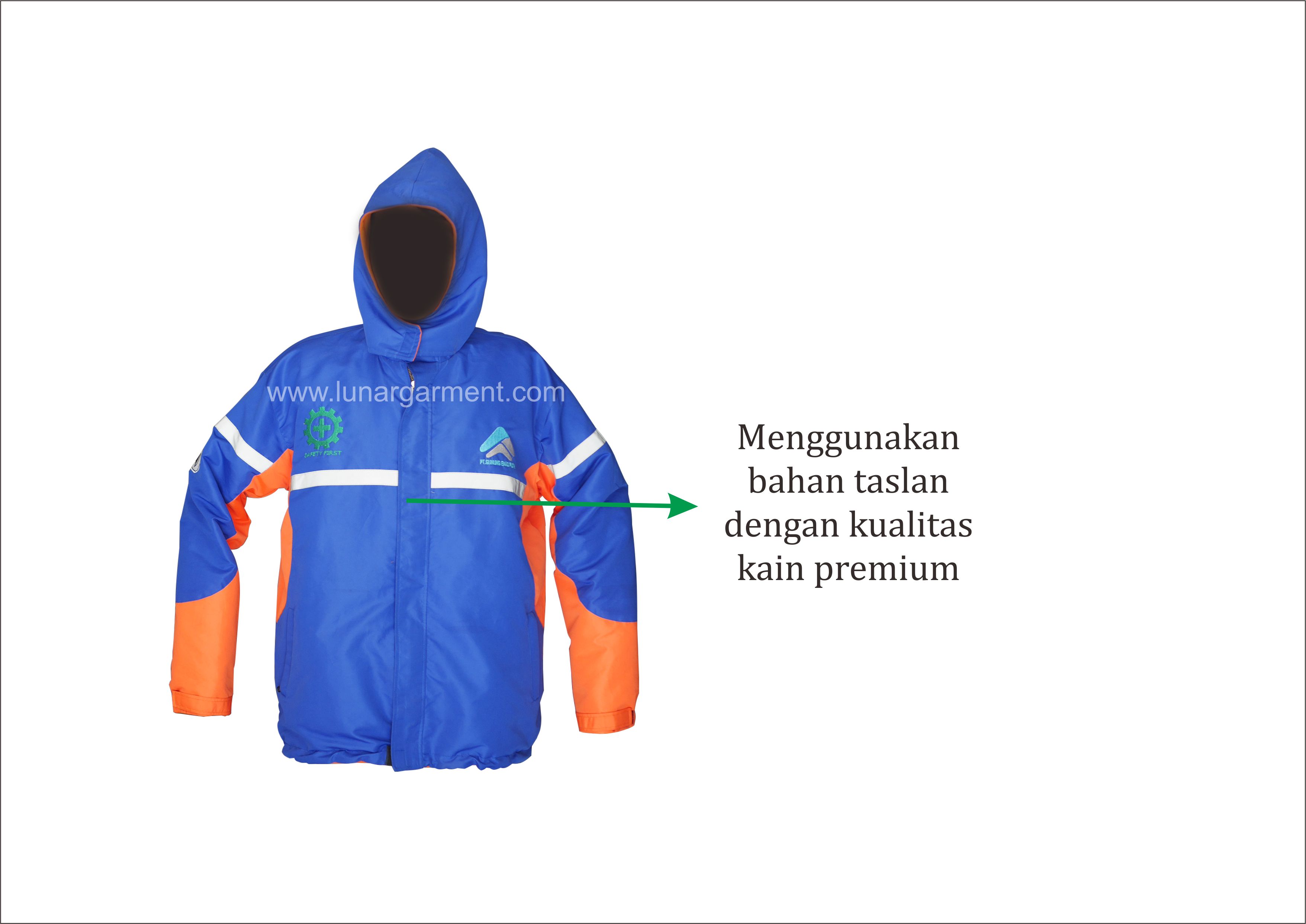 Hasil Konveksi  Jaket Gunung  Mas Custom Lunar Garment 