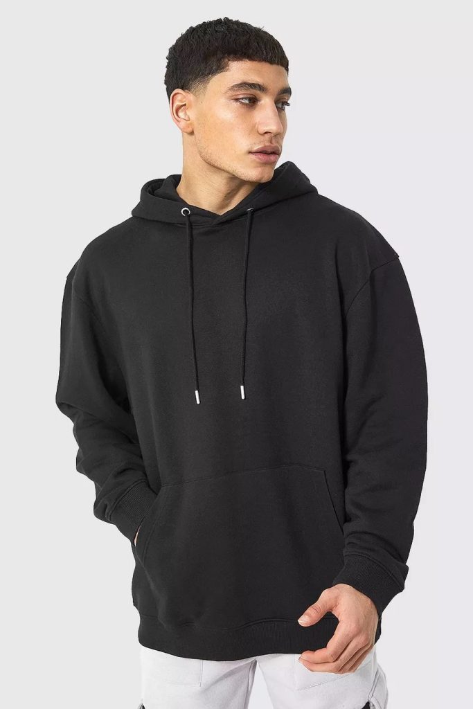 hoodie warna hitam